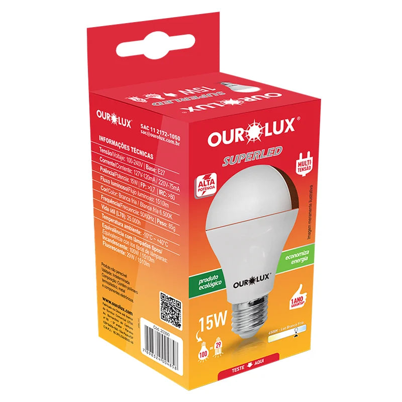 SUPERLED ALTA POTENCIA BIV 6500K - OUROLUX