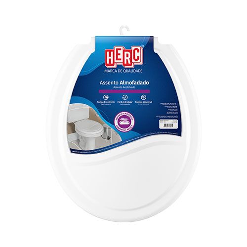 ASSENTO SANITARIO ALMOFADADO BRANCO - HERC