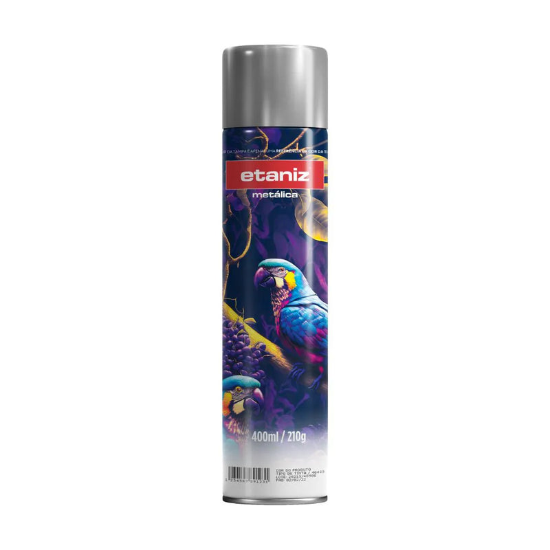 ETANIZ TINTA SPRAY MET. CROMADA 210G/400ML - CHESIQUIMICA