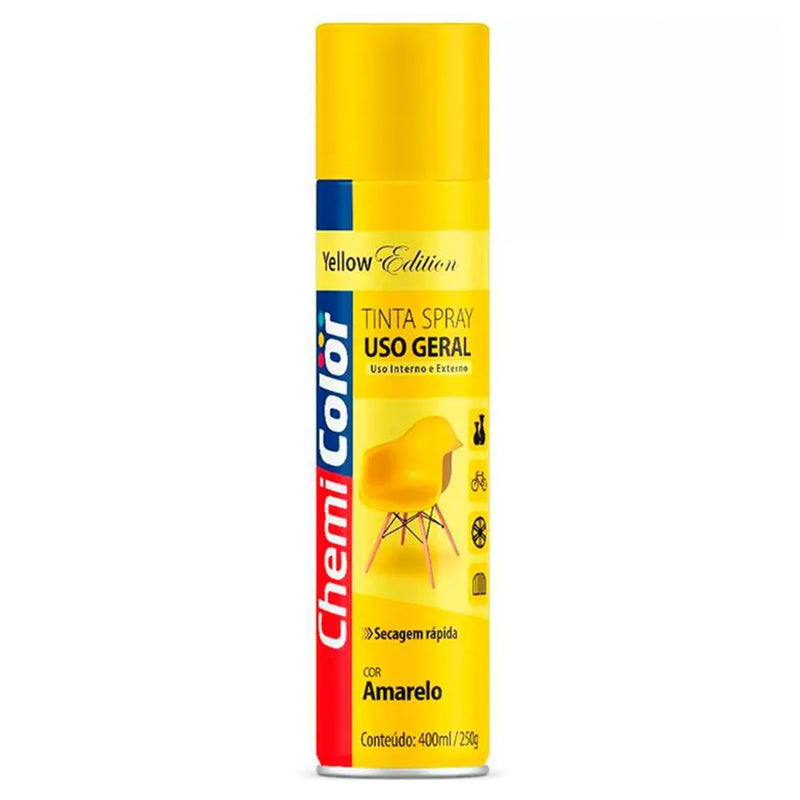 TINTA SPREY U. G. AMARELO 400ML - CHEMICOLOR